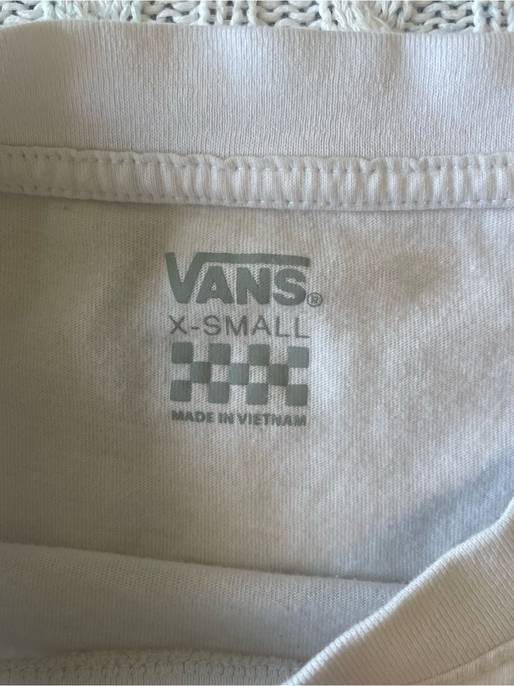 Vans White Cropped Tee - Picture 3 of 4